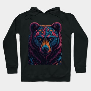 Bear Face Abstract Hoodie